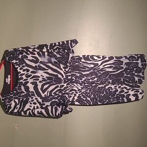 - Sandra Darren Size 12 Animal Print Dress